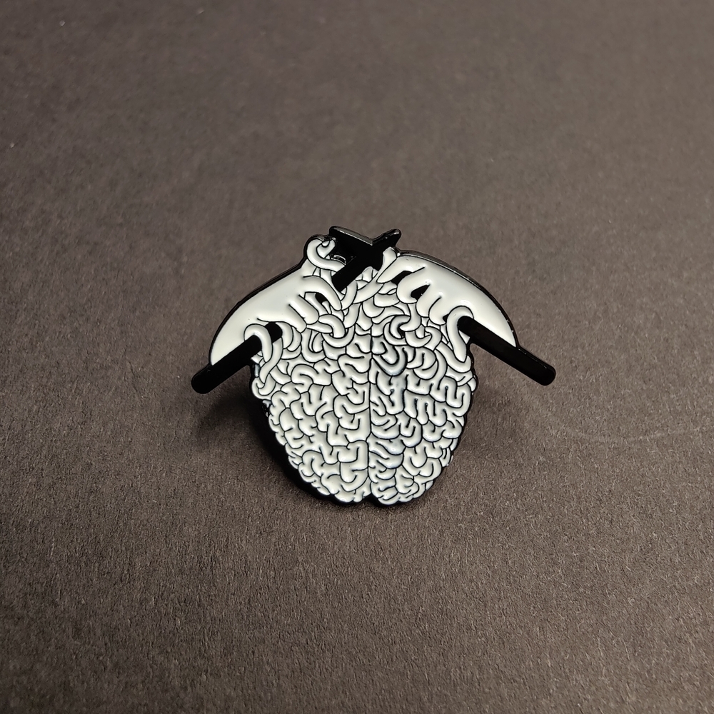 BOGO | Knitting Brain Artsy Pin